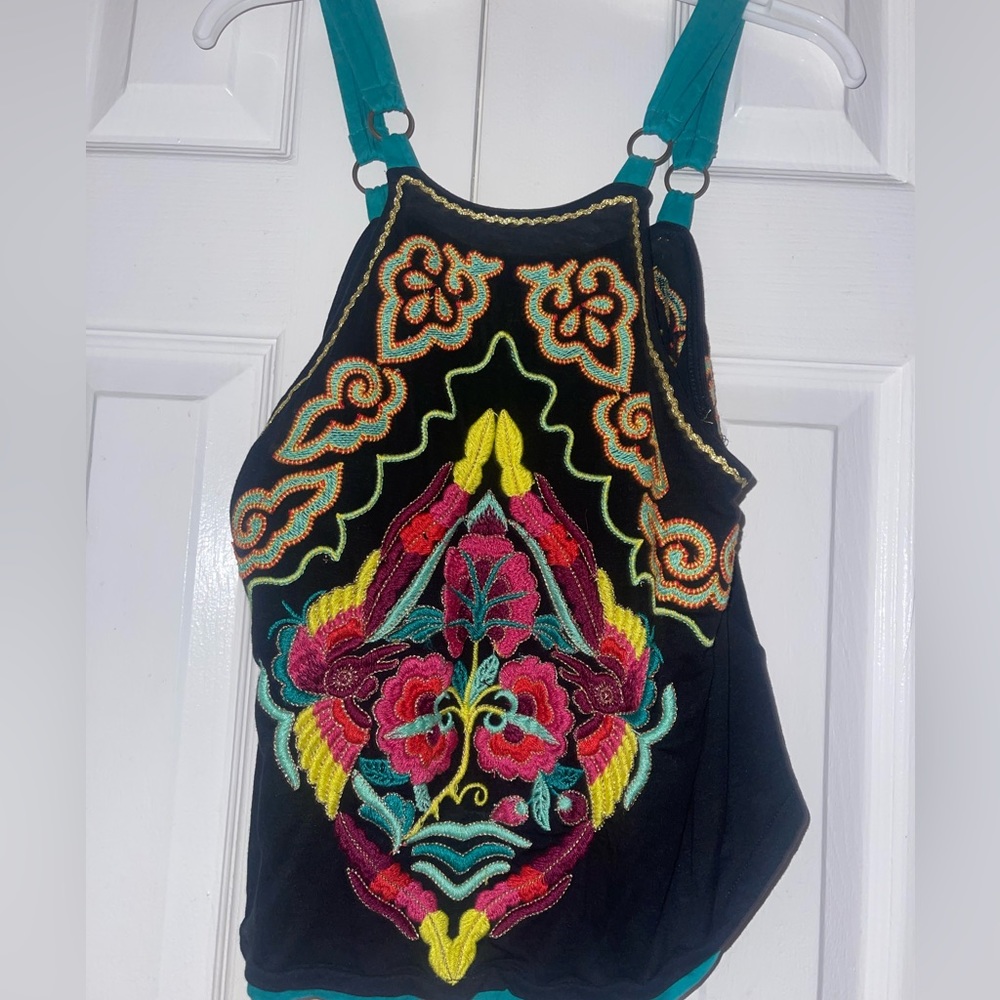 Free People Heat Wave O-Ring Strap Tank Top